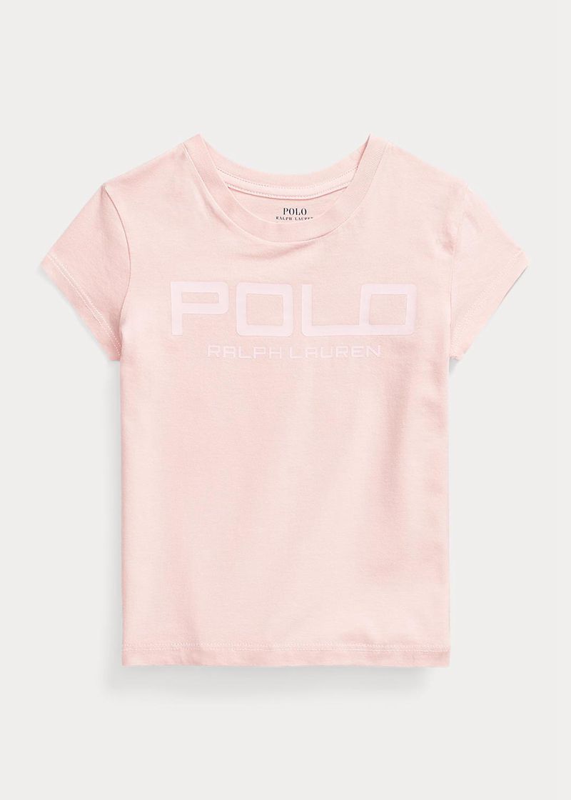 Camiseta Ralph Lauren Niña 1.5-6.5 Años Logo Cotton Jersey Chile Rosas CLBPK-3520